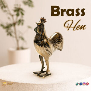 Handmade Brass Hen Jarrah (20cm)