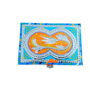 Chamakpatti Box-(W-20Cm, H-14Cm) – Authentic Truck Art Design for Storage & Decoration