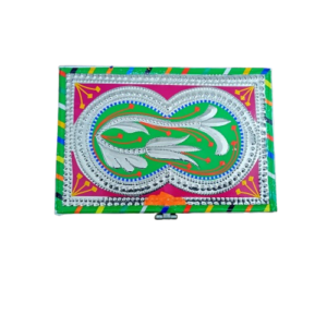 Chamakpatti Box-(W-20Cm, H-14Cm) – Authentic Truck Art Design for Storage & Decoration