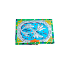 Chamakpatti Box-(W-16Cm, H-11Cm) – Authentic Truck Art Design for Storage & Decoration