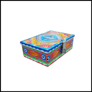 Chamakpatti Box-(W-16Cm, H-11Cm) – Authentic Truck Art Design for Storage & Decoration