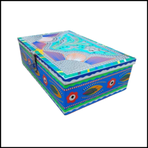 Chamakpatti Box-(W-25Cm, H-17Cm) – Authentic Truck Art Design for Storage & Decoration