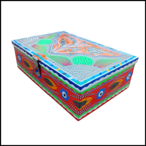 Chamakpatti Box-(W-25Cm, H-17Cm) – Authentic Truck Art Design for Storage & Decoration