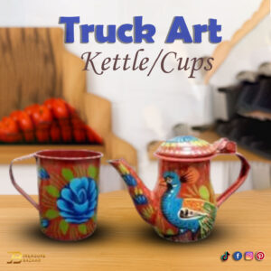 Truck Art Kettle With cup