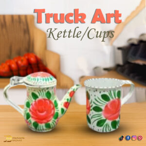 Truck Art Kettle with cup