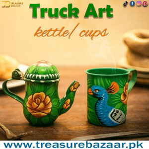 Truck Art Kettle with cup