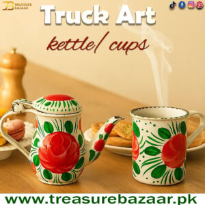 Truck Art Kettle with cup