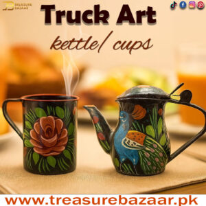 Truck Art Kettle with cup