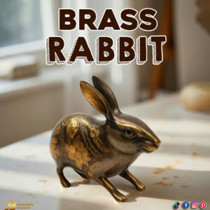 Handmade Brass Rabbit (15 cm)