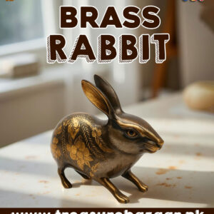 Handmade Brass Rabbit (15 cm)