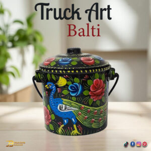 Truck Art Milk Bucket (L17cm x W 14cm)