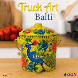 Truck Art Milk Bucket (L17cm x W 14cm)