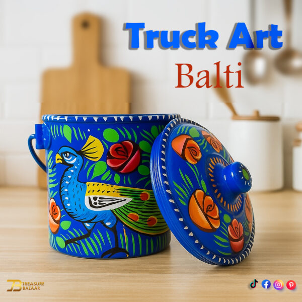 Truck Art Milk Bucket (L17cm x W 14cm)