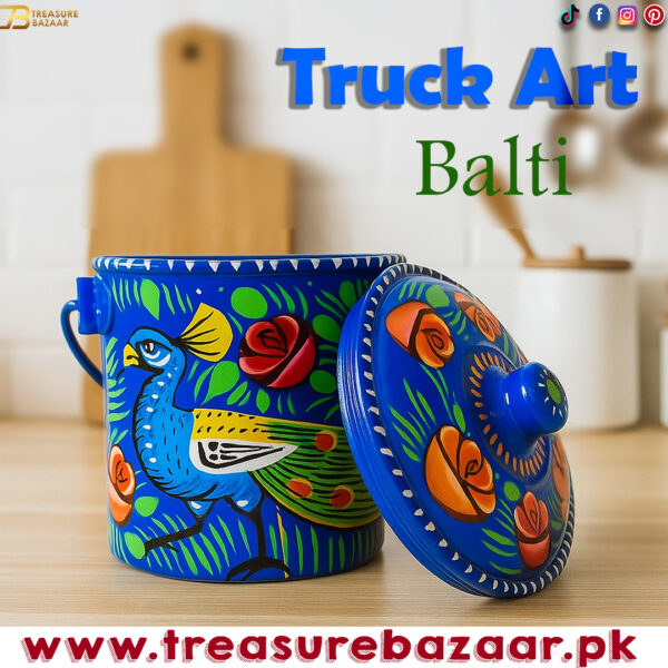 Truck Art Milk Bucket (L15cm x W12cm)