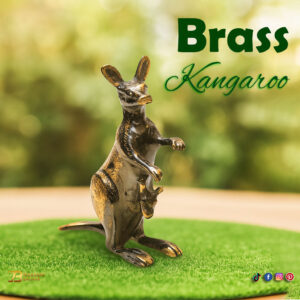 Handmade Brass Kangaroo (20 cm)