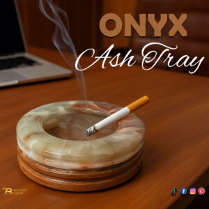 Onyx Ash Tray Size 12 cm