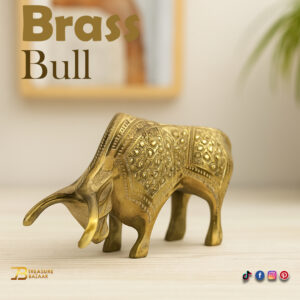 Brass Bull (Size: 20 cm)