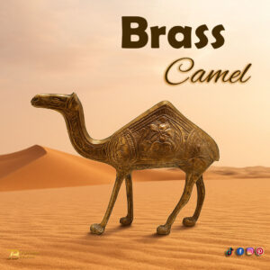 Handmade Brass Camel (Size:15 cm)
