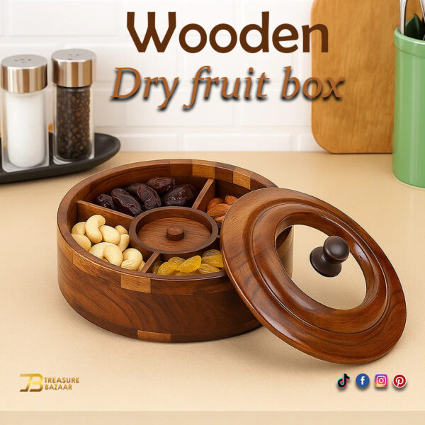 Wooden Dry fruit box Size 30 cm