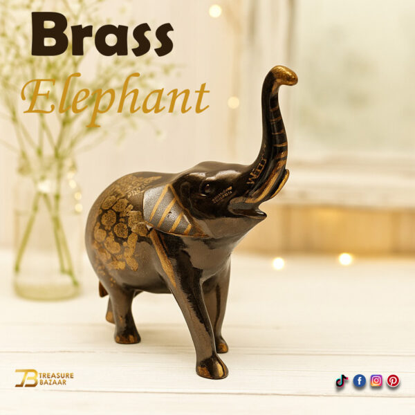 Brass Elephant (Size:20 cm)