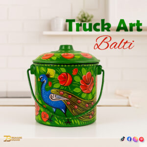 Truck Art Milk Bucket (L18 cm x W15cm)