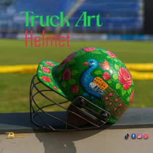 Truck Art Cricket Helmet Size-L:20cmxW:2cmxH:20cm