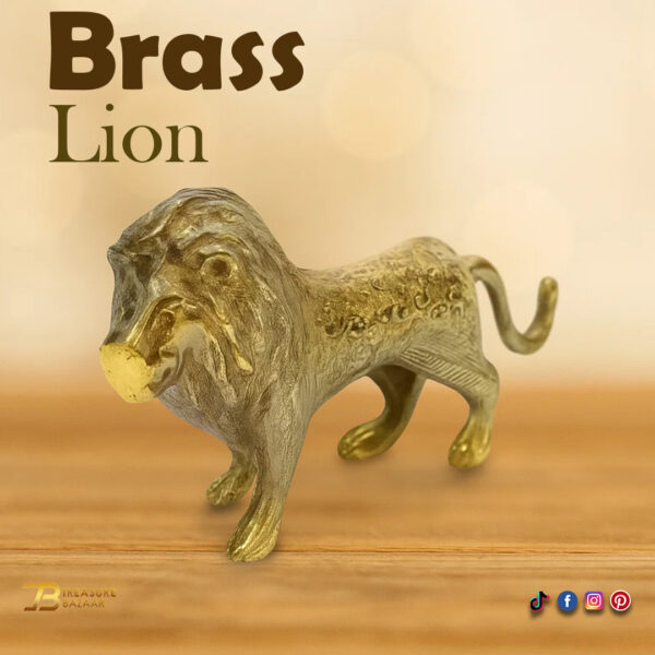 Brass Lion (Size:15 cm)
