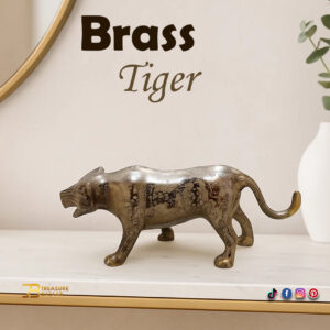 Handmade Brass Tiger (15cm)