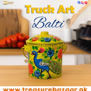 Truck Art Milk Bucket (L17cm x W 14cm)