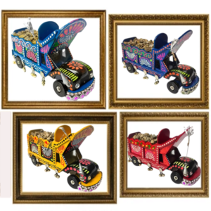 Truck Art Bajri Truck (Size:18x8x12 cm)