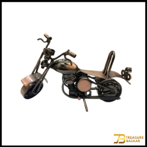 Handcrafted Vintage Metal Motorcycle size : 17cm