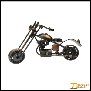 Handcrafted Vintage Metal Motorcycle size : 17cm