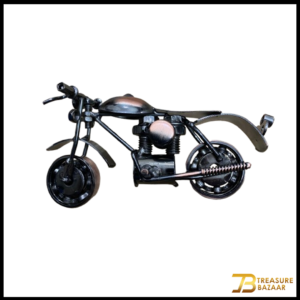 Handcrafted Vintage Metal Motorcycle size : 15cm