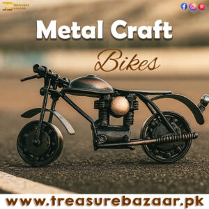Handcrafted Vintage Metal Motorcycle size : 15cm