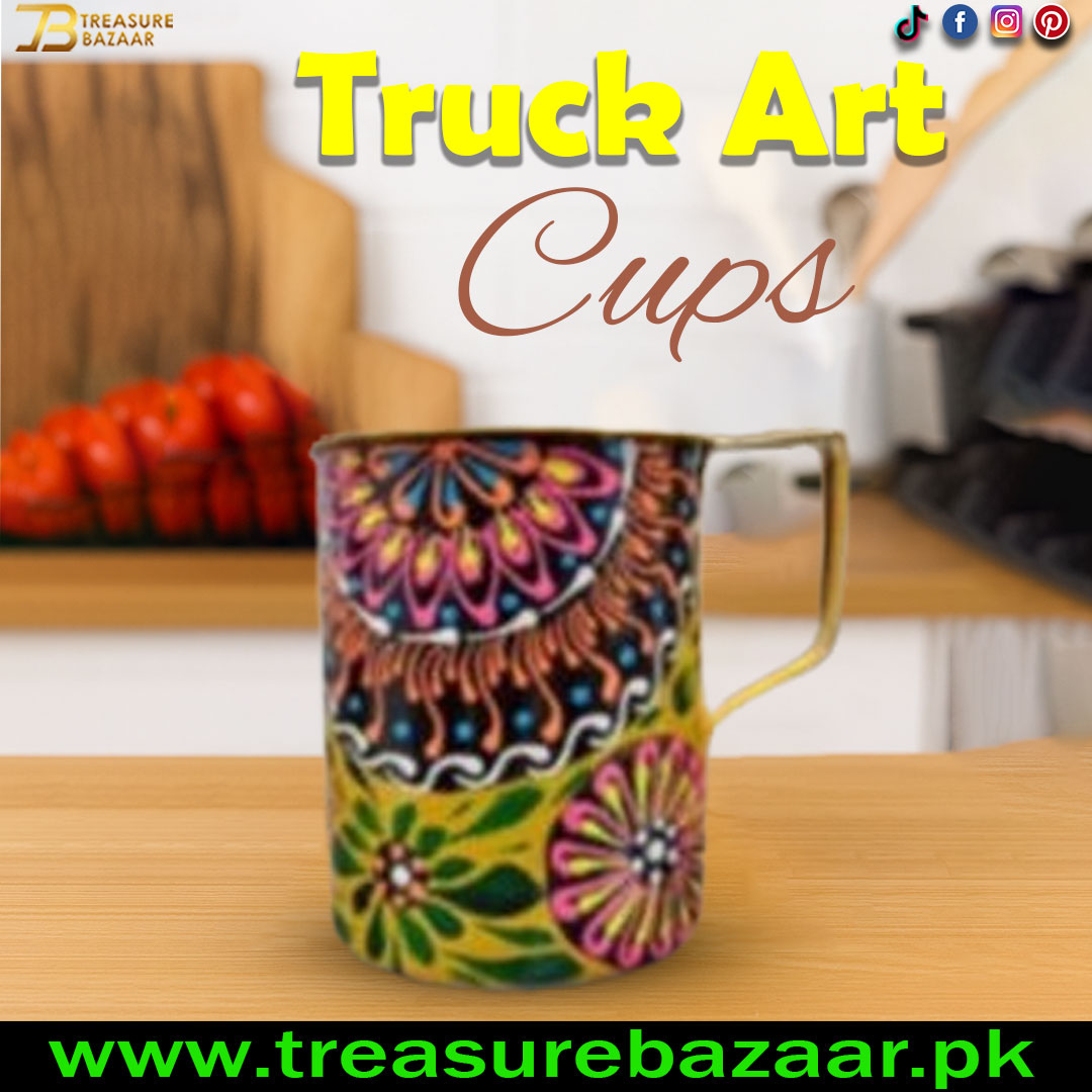 Truck Art Mug Size : L-11cm x W-7cmx H-9.5cm