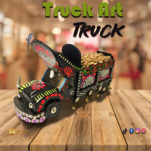 Truck Art Bajri Truck (Size:18x8x12 cm)