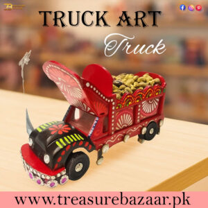 Truck Art Bajri Truck (Size:18x8x12 cm)