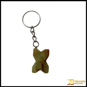 Handcrafted Onyx Marble Alphabetic Keychain