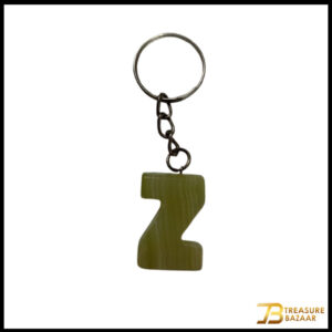 Handcrafted Onyx Marble Alphabetic Keychain
