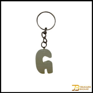 Handcrafted Onyx Marble Alphabetic Keychain