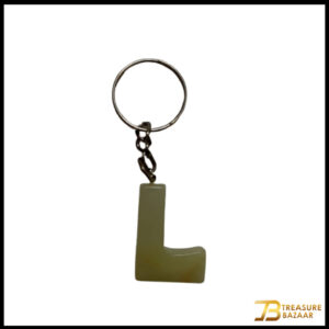 Handcrafted Onyx Marble Alphabetic Keychain