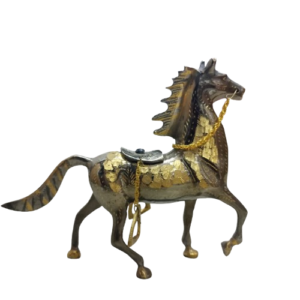 Handmade Brass Running Horse (20cm)