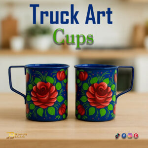 Truck Art Cups 2pcs (H:8cm-D:6.5cm)