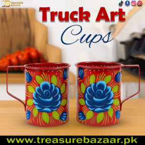 Truck Art Cups 2pcs (H:8cm-D:6.5cm)