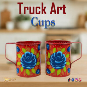 Truck Art Cups 2pcs (H:8cm-D:6.5cm)