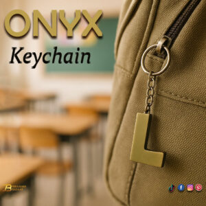 Handcrafted Onyx Marble Alphabetic Keychain