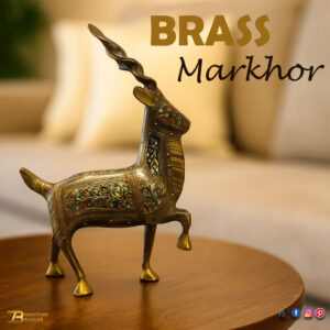 Handmade Brass Markhor (20cm)