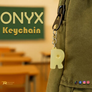Handcrafted Onyx Marble Alphabetic Keychain