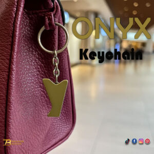 Handcrafted Onyx Marble Alphabetic Keychain
