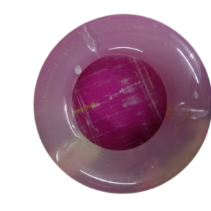Handcrafted Purple Striped Onyx Ashtray Size 10 cm